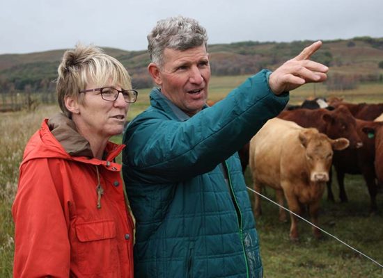 Ranchers Linda and Ian Grossart