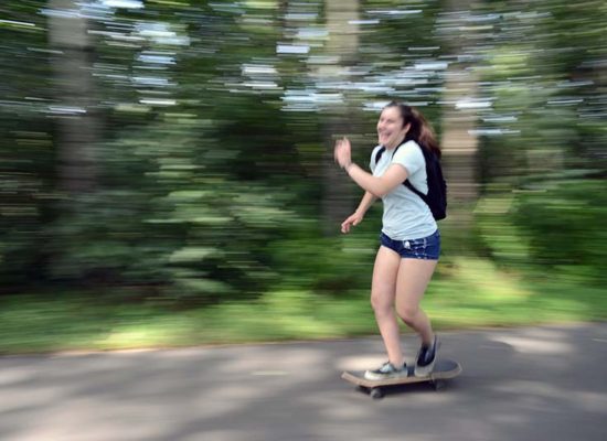 Skateboarder near Pentwater MI