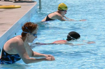 Swimming competition, 55 Plus Games, Wawanesa