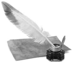 quill pen and ink